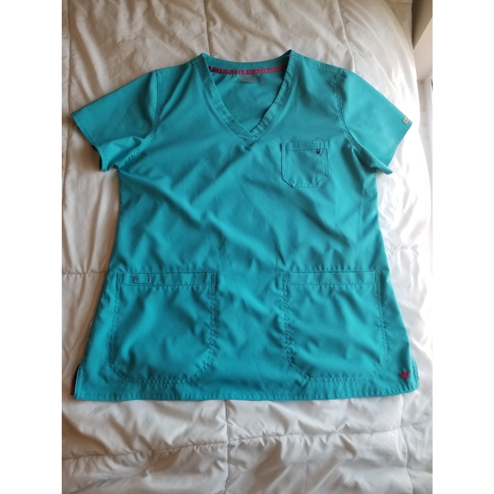 Aqua Scrub top